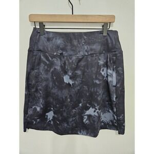 Gradual Womens Black Grey Tie Dye‎ Athletic Skort Golf Tennis Running Pockets M